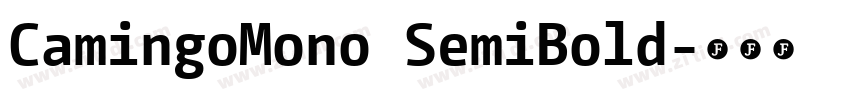CamingoMono SemiBold字体转换
